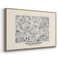 Fleurs, 1866 (Morris Inspired) - Floater Framed Canvas Print