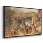 Figures and Animals in a Vineyard, c. 1829 - Floater Framed Canvas Print