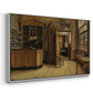 The Old Inn 'Het Loodshuis' in Antwerp, 1877 - Floater Framed Canvas Print