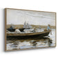 Boys in a Dory, 1873 - Floater Framed Canvas Print