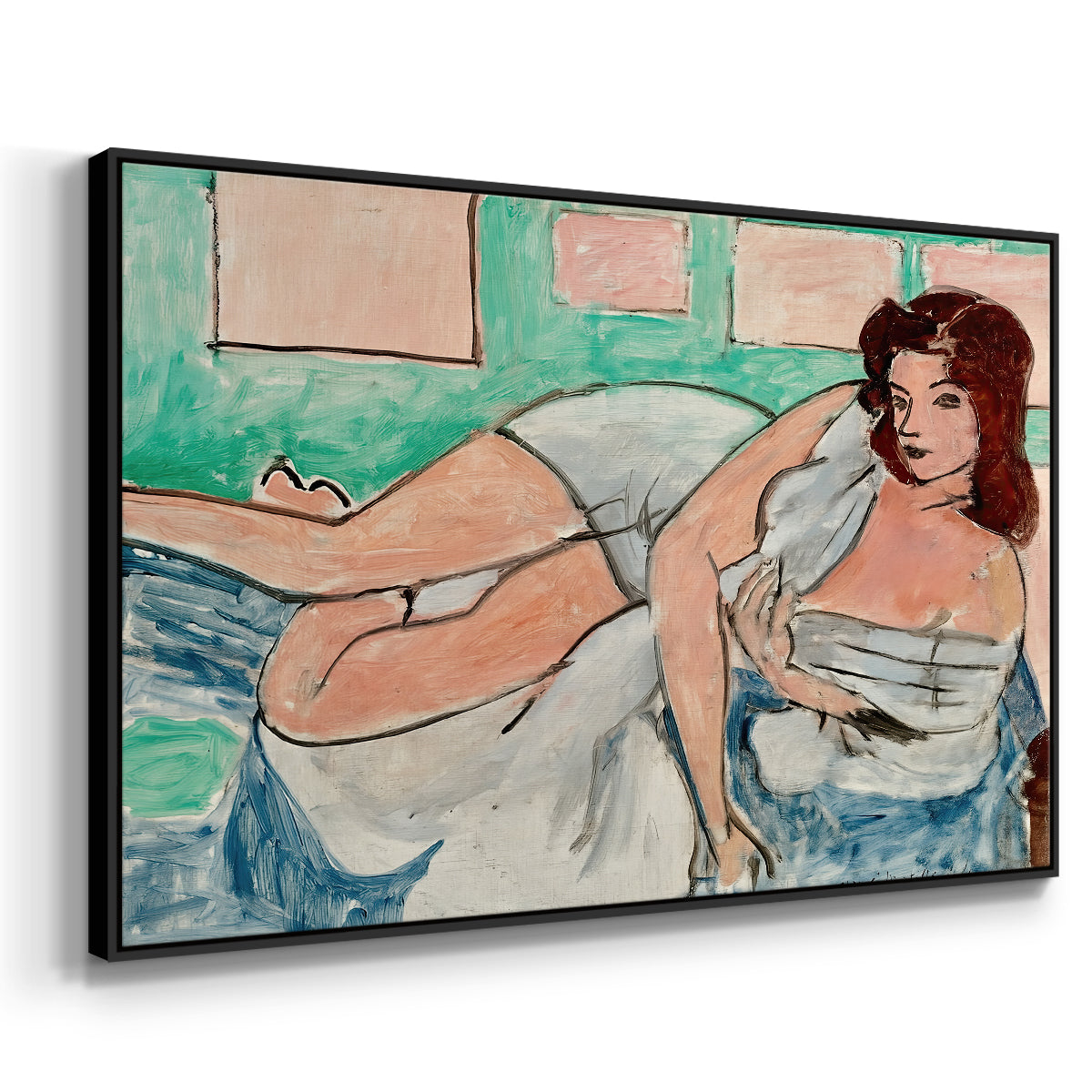 Nude in a Bathrobe (Nu au peignoir), 1941 - Floater Framed Canvas Print