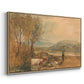 Lulworth Castle, Dorset, c. 1820 - Floater Framed Canvas Print
