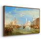 Venice: The Dogana and San Giorgio Maggiore, 1834 - Floater Framed Canvas Print