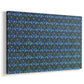 Canvas art print featuring a decorative design with fine-scale botanical elements in grid-like arrangement, displayed at an angle