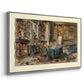 Cabinet de Flaubert à Croisset, 1874 - Floater Framed Canvas Print