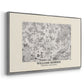 Fleurs, 1866 (Morris Inspired) - Floater Framed Canvas Print