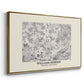 Fleurs, 1866 (Morris Inspired) - Floater Framed Canvas Print