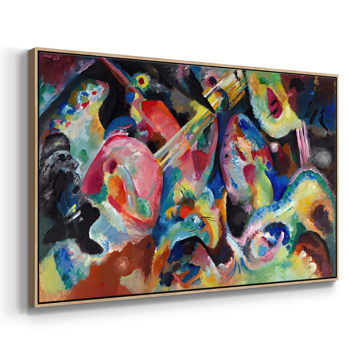 Improvisation. Deluge, 1913 - Floater Framed Canvas Print