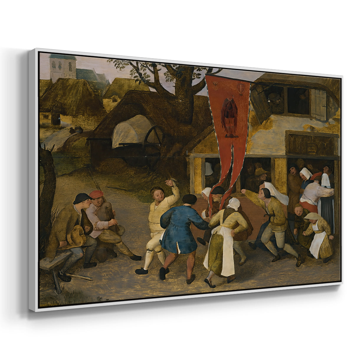 A Village Fair, c. 1567-1569 - Floater Framed Canvas Print