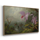 Two Sun Angel Hummingbirds on a Branch, c. 1890-1904 - Floater Framed Canvas Print