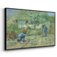 First Steps after Millet, 1890 - Floater Framed Canvas Print