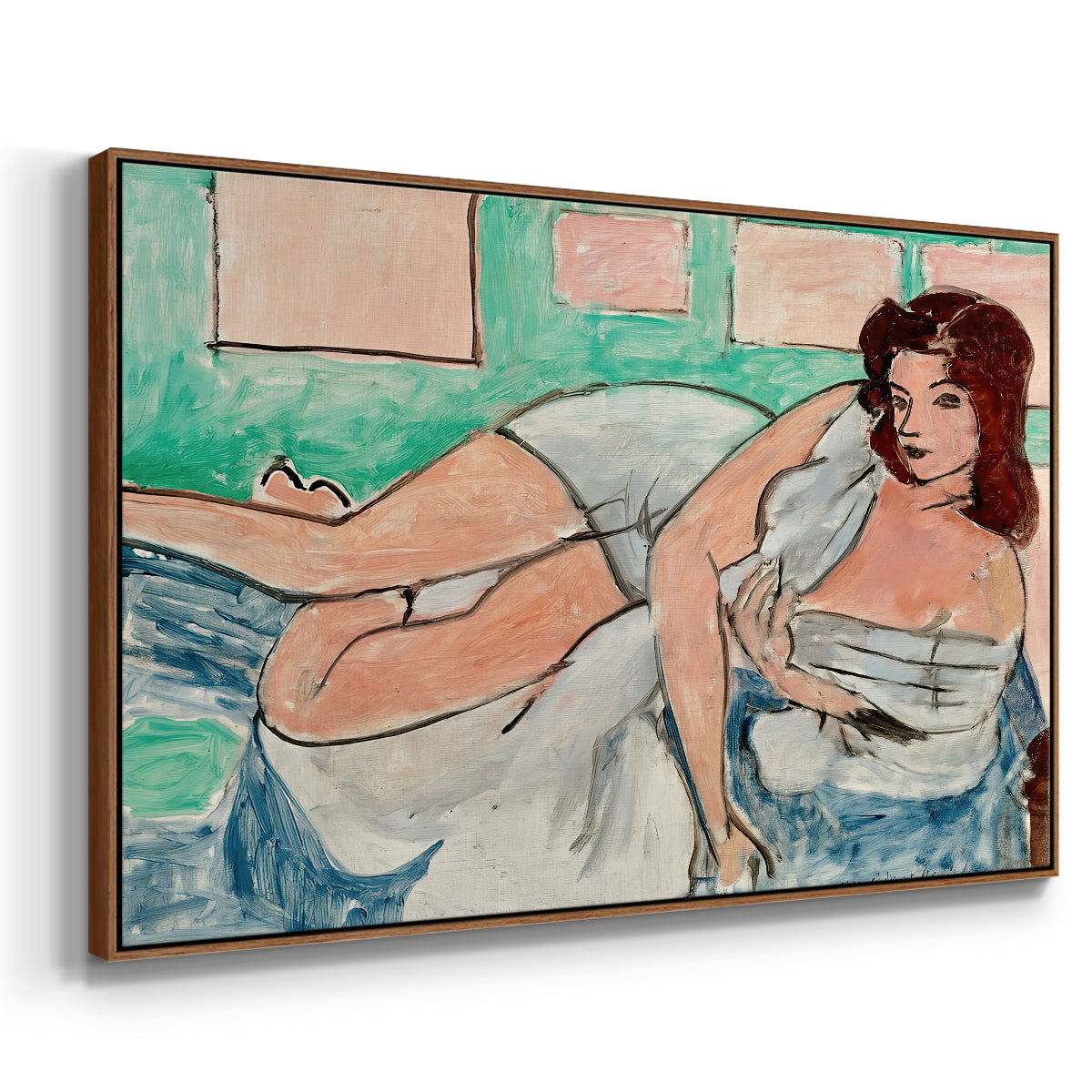 Nude in a Bathrobe (Nu au peignoir), 1941 - Floater Framed Canvas Print