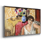 Woman Seated in an Armchair, c. 1920 - Floater Framed Canvas Print