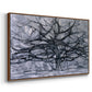 The Gray Tree, 1911 - Floater Framed Canvas Print