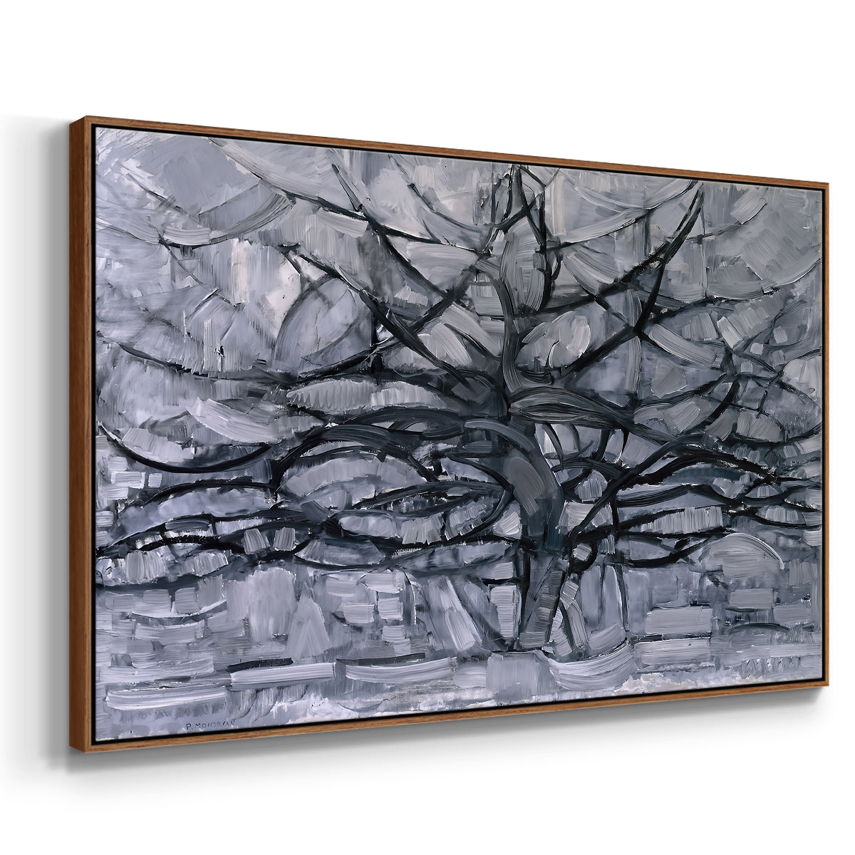 The Gray Tree, 1911 - Floater Framed Canvas Print