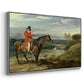 John Levett Hunting at Wychnor, Staffordshire, 1818 - Floater Framed Canvas Print