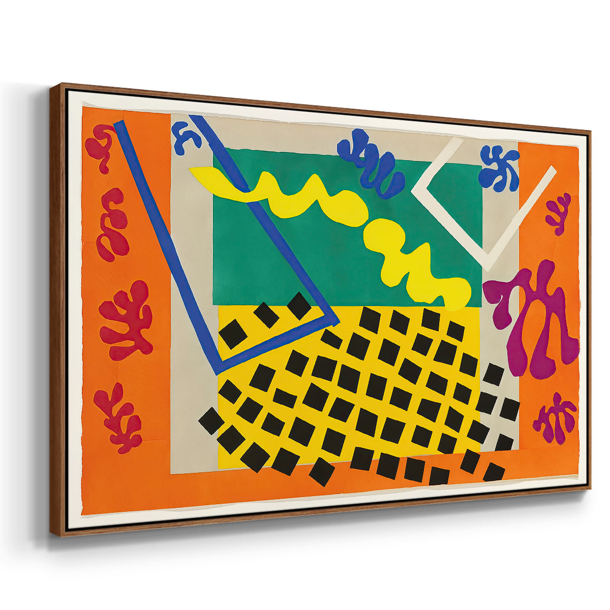 The Codomas (Les codomas), from Jazz, 1947 - Floater Framed Canvas Print