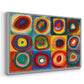 Color Study: Squares with Concentric Circles, 1913 - Floater Framed Canvas Print