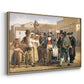 A Charlatan Selling Blacking in the Piazza Barberini in Rome, c. 1840-1849 - Floater Framed Canvas Print
