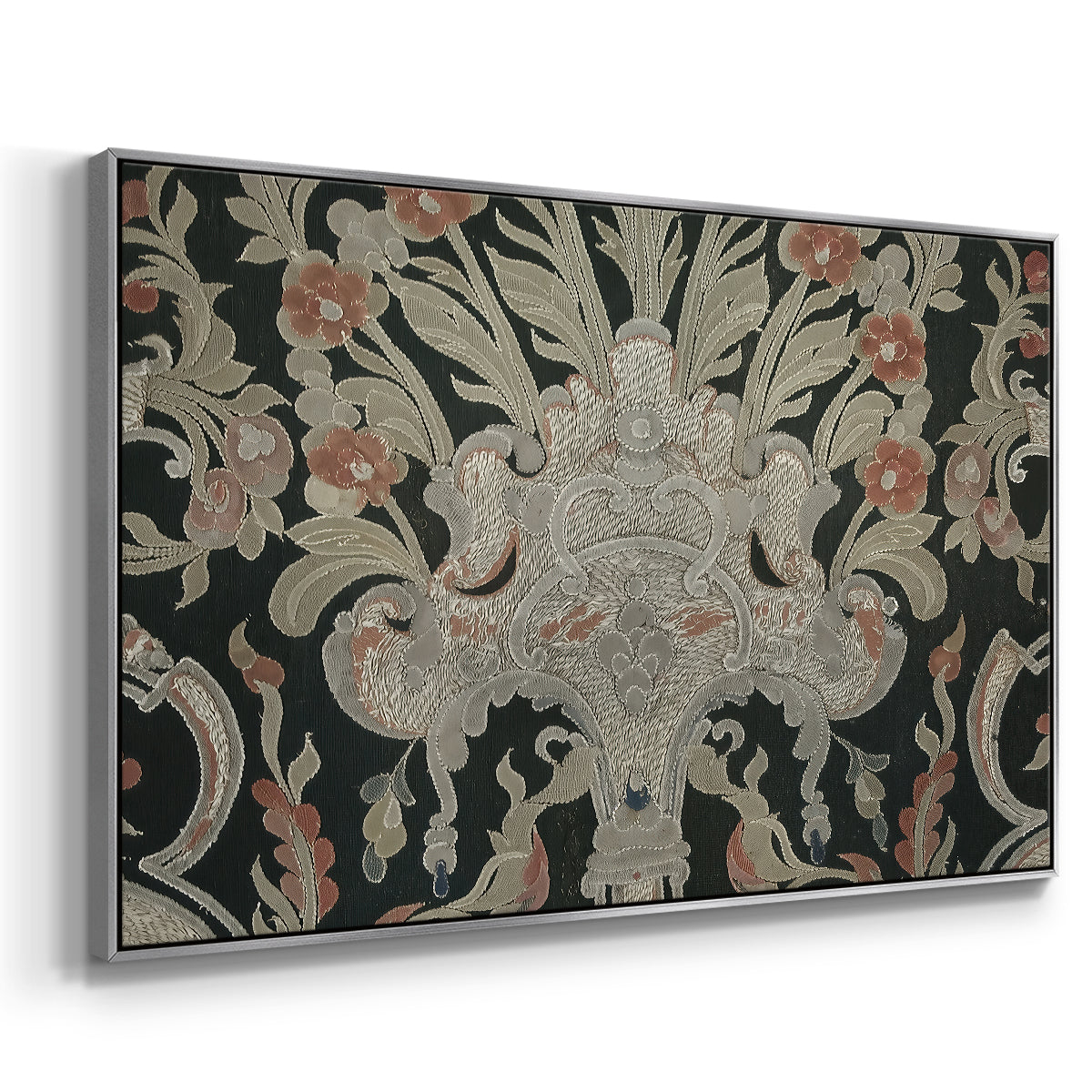 Hanging (Printed Textile), c. 18th Century - Floater Framed Canvas Print