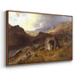 Lledr Valley in Wales, 1864 - Floater Framed Canvas Print