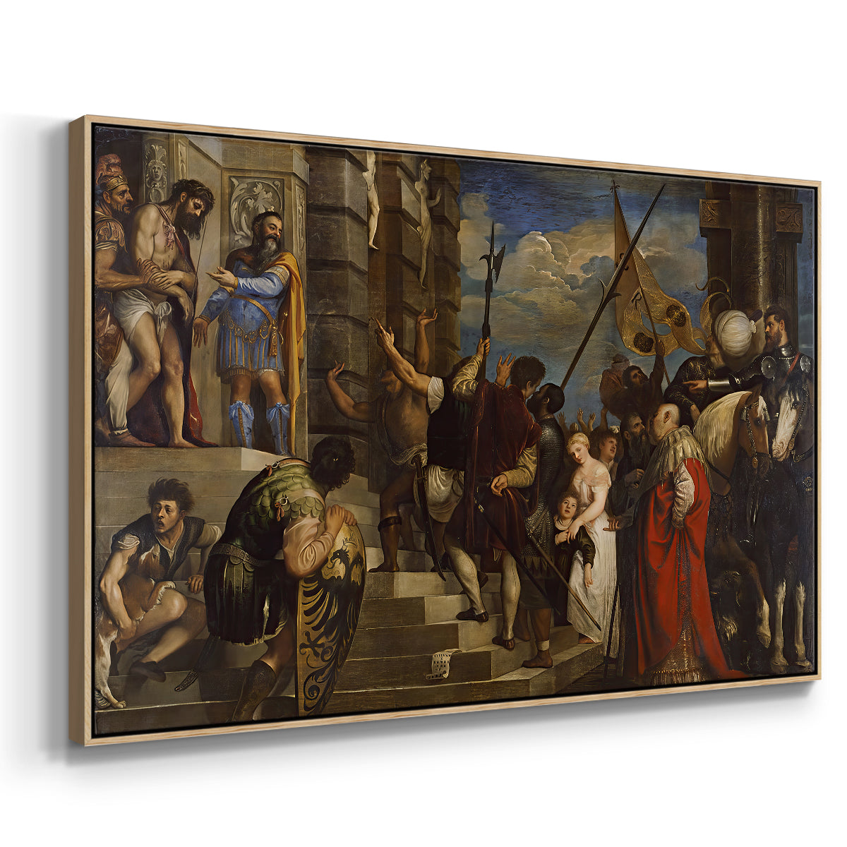 Ecce Homo, c. 1543 - Floater Framed Canvas Print