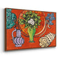 Still Life with a Magnolia (Nature morte au magnolia), 1941 - Floater Framed Canvas Print