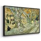 The Large Plane Trees (Road Menders at Saint-Rémy), 1889 - Floater Framed Canvas Print