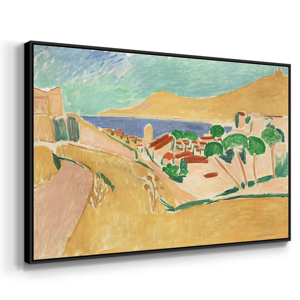 Collioure in August, c. 1911 - Floater Framed Canvas Print