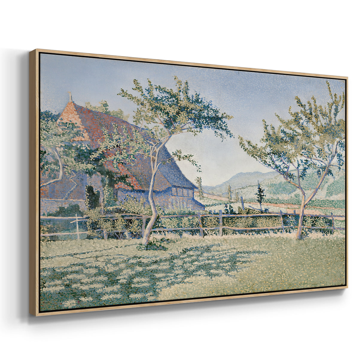 Comblat-le-Château, the Meadow, Opus 161, 1887 - Floater Framed Canvas Print