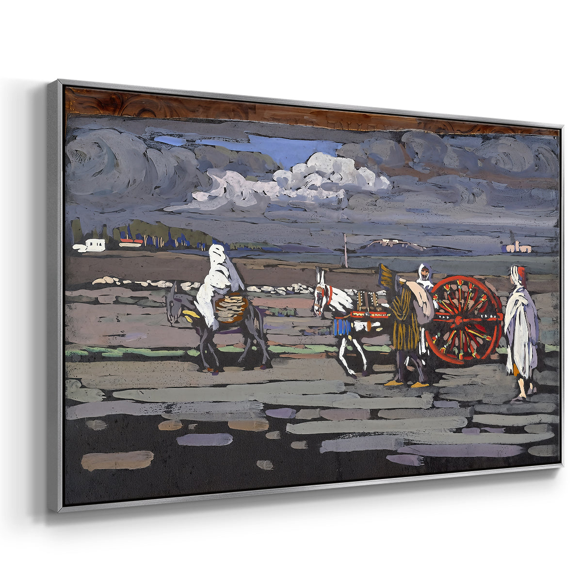 Country Road (Landstrasse), 1905 - Floater Framed Canvas Print