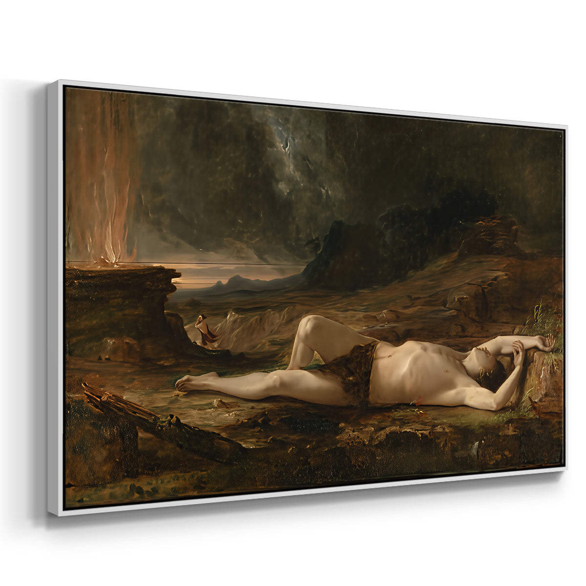 The Dead Abel, 1832 - Floater Framed Canvas Print
