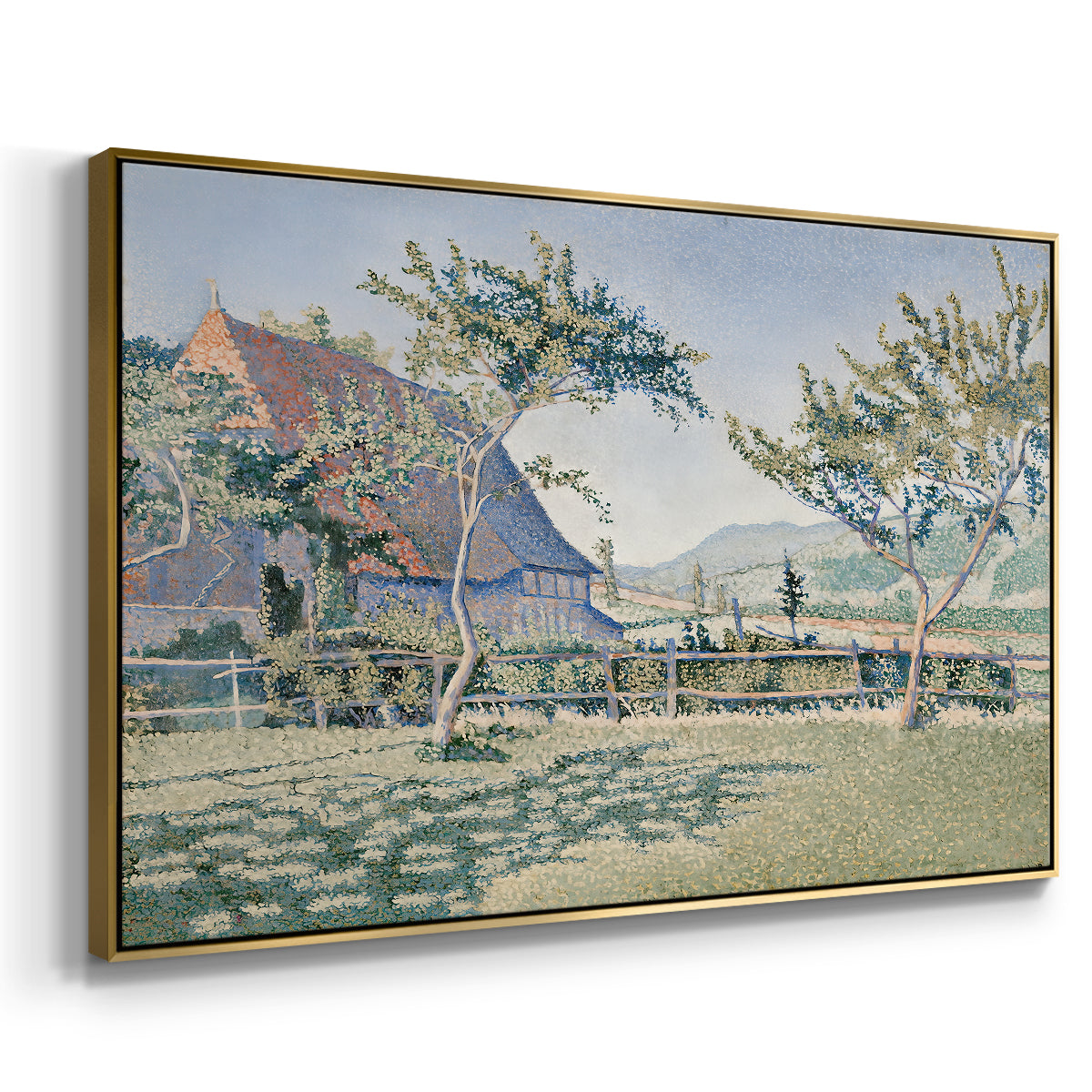 Comblat-le-Château, the Meadow, Opus 161, 1887 - Floater Framed Canvas Print