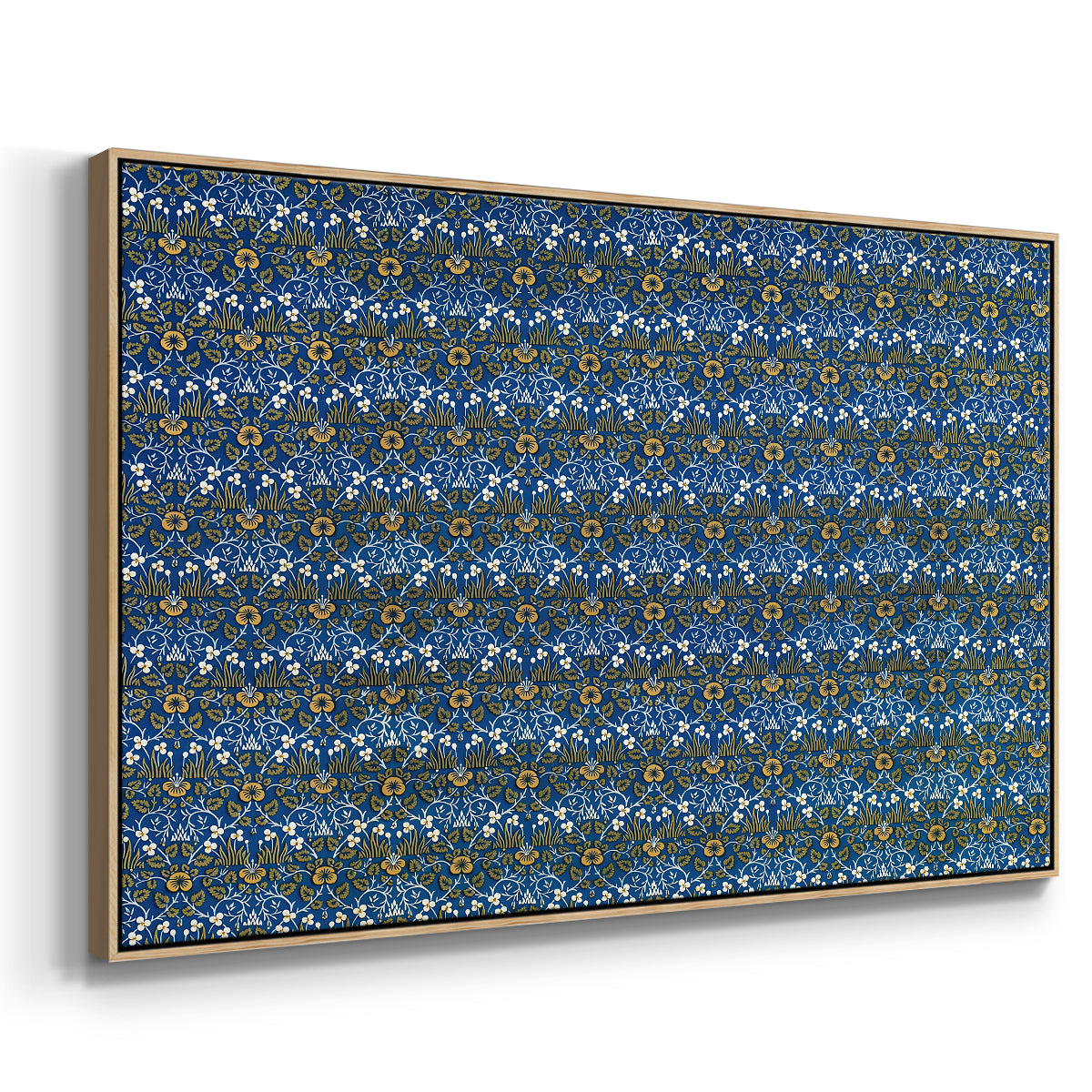 Eyebright, Green and Yellow Design, c. 1883 - Floater Framed Canvas Print