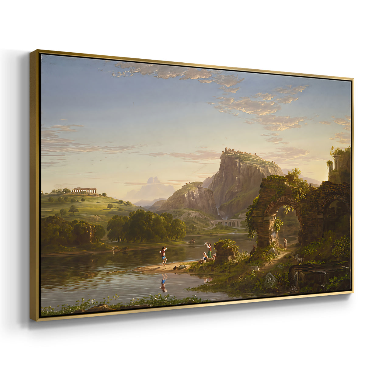 L'Allegro, 1845 - Floater Framed Canvas Print