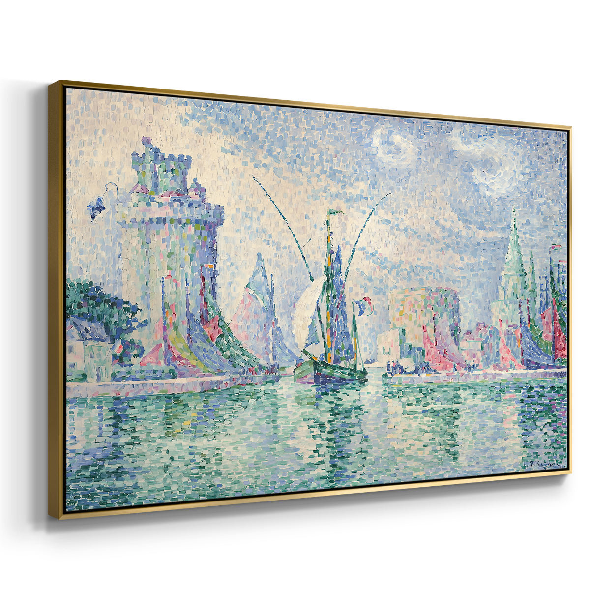 The Green Towers (Les tours vertes, la Rochelle), 1913 - Floater Framed Canvas Print