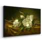 Magnolias on Gold Velvet Cloth, c. 1888-1890 - Floater Framed Canvas Print