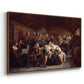 Funeral Feast, 1854 - Floater Framed Canvas Print