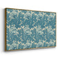 Tulip (Teal), 1875 - Floater Framed Canvas Print