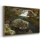 By the Mill Pond (En Mølledam), 1850 - Floater Framed Canvas Print