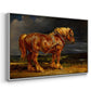 The Shire Horse Elephant in an Extensive Landscape, c. 1850s - Floater Framed Canvas Print