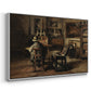 The Studio of Ferdinand De Braekeleer I, Father of the Painter, c. 1873-1885 - Floater Framed Canvas Print