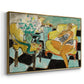 Seated Woman with Flower, 1942 - Floater Framed Canvas Print