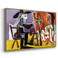 The Painter and His Model, 1963 - Floater Framed Canvas Print