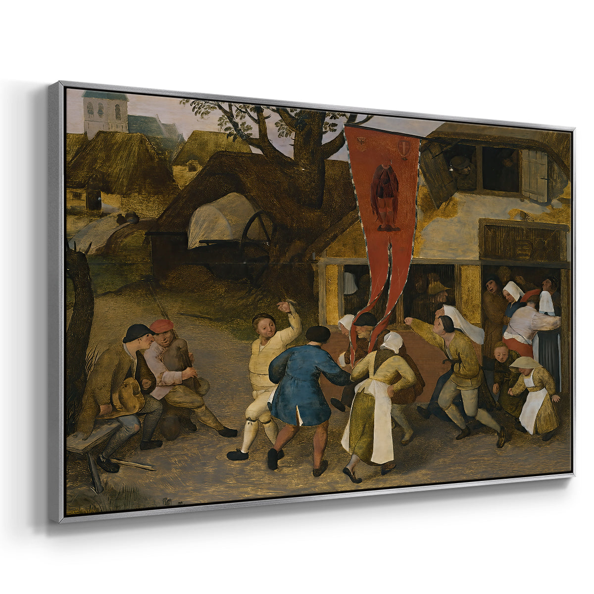 A Village Fair, c. 1567-1569 - Floater Framed Canvas Print