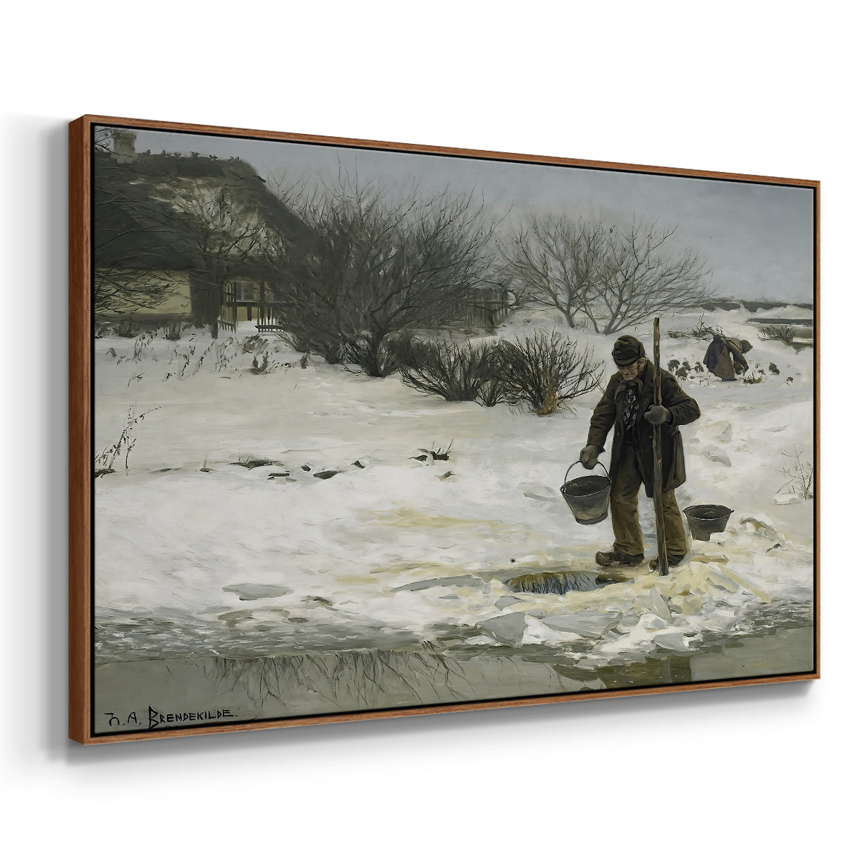 Tøsne, 1895 - Floater Framed Canvas Print
