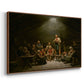 Low Church Devotion (Haugianerne), 1848 - Floater Framed Canvas Print