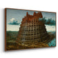 The Tower of Babel, c. 1568 - Floater Framed Canvas Print