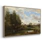 Washerwomen at the Water's Edge, c. 1860-1870 - Floater Framed Canvas Print