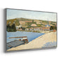 The Riverbank, Les Andelys, 1886 - Floater Framed Canvas Print